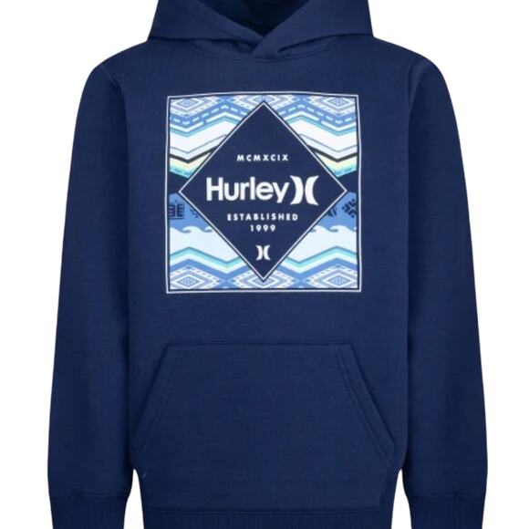 Hurley Boys Youth Navy Blue Hoodie Size Large NEW - Picture 6 of 9